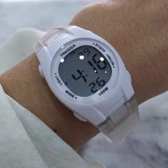 Reloj Tressa INTI-01 Digital malla de plástico Transparente Sumergible - comprar online