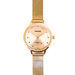 Reloj Tressa Miel-01 malla de metal tejido Rose para dama - comprar online