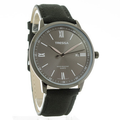 Reloj Tressa Migue-01 Malla De Cuero negro con calendario para caballero - comprar online
