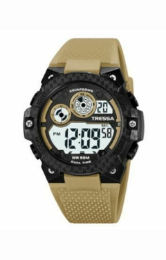 Reloj Tressa VIRGO-02 Digital malla de silicona verde para caballero - comprar online