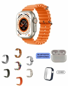 Reloj Smartwatch John L. Cook Silverstone i20 Ultra Max Suit set 7 mallas y auriculares bluetooth - comprar online