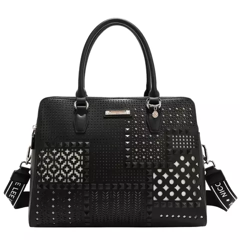 Cartera Geometric Cutout Black Nicole Lee (191680172542) - comprar online