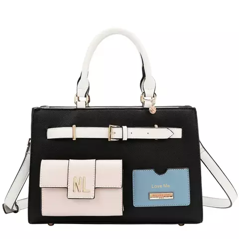 Cartera Colorblock Black Nicole Lee (P17490) - comprar online