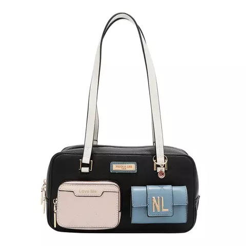 Cartera Colorblock Black Nicole Lee (191680173877) - comprar online