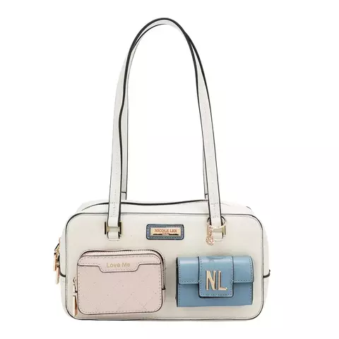 Cartera Colorblock White Nicole Lee (191680173907) - comprar online