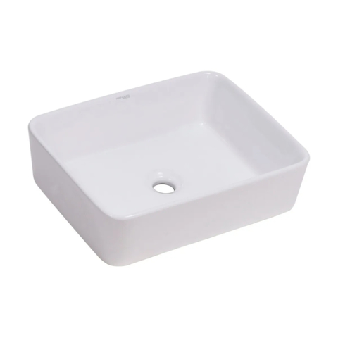 Bacha De Apoyo Loza Rectangular Baño 47 x 37 x 13 cm. Pringles San Luis 1/0057-04
