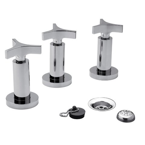 Grifería de Bidet Cierre Ceramico Triades FV 295/C3 Cromo