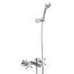 Grifería Completa Baño, Lavatorio, Bidet y Ducha exterior c/transferencia Peirano Cromo Y - comprar online