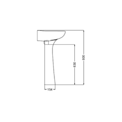 Columna para Lavatorio Blanco Loza Ferrum Andina - comprar online