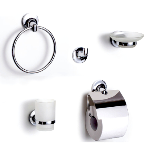 Set Kit Accesorios Metálicos Para Baño Juego 5 Piezas Ideal Yvy