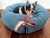 Cama Boia Lista Vermelha com Azul - comprar online