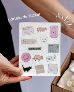 Cartela de adesivos