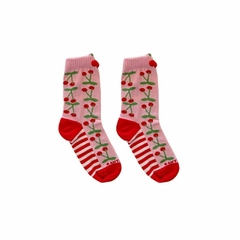 MEIA SOQUETE CEREJA POMPOM - comprar online