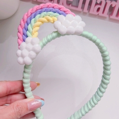 TIARA ARCO-ÍRIS - Ateliê Mari Flor