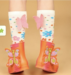 MEIA 3/4 BUTTERFLY COLLAB COM MINI MELISSA na internet