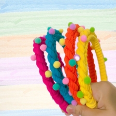 TIARA TORCIDA POMPOM