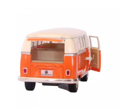 Vw Kombi Nacional Metal 1962 Kinsmart 1:32 Laranja e Bege - loja online