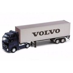 Caminhão Volvo Fh12 Container 1:32 Welly Azul