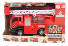 Imagem do Caminhão Truck Bombeiro Escada Retrátil 1:55 Polibrinq