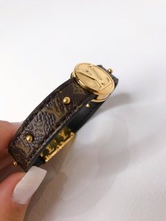 Bracelete Louis V. couro - Pigmeu Store