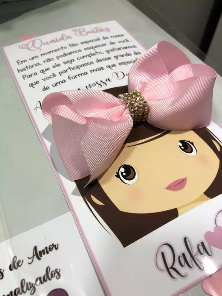 Tag Lembrança Laço Daminha