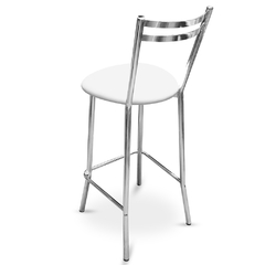 Silla Alta Viena Cromada - comprar online