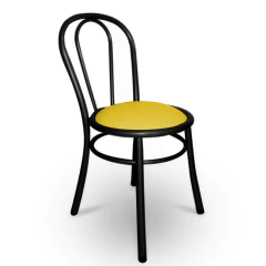 Silla Thonet tapizado amarillo