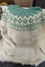 Sweater natural turquesa