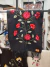 Pashmina loden negra bordada - El Acay