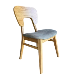 Silla Naoto - Lustre ROBLE - Tapizado Cuerotex Visón - comprar online