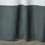 Cortina de Baño - Tusor con guarda - Blanca con Gris Oscuro - comprar online