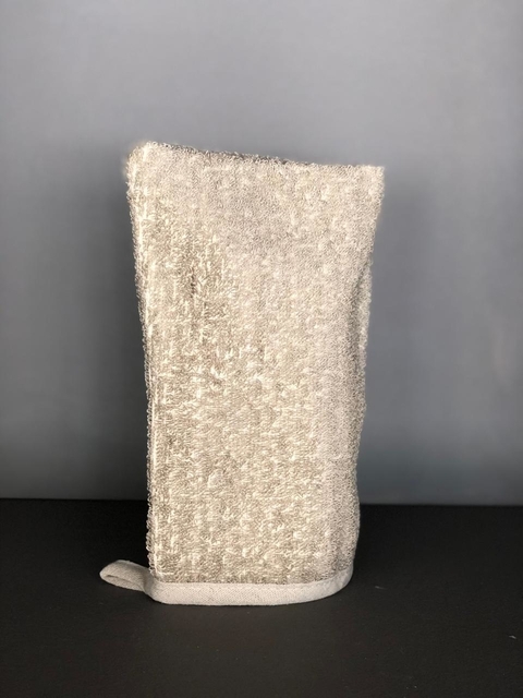 Guante exfoliante lino - Beige en internet