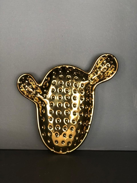Bandeja de cerámica Cactus Dorado