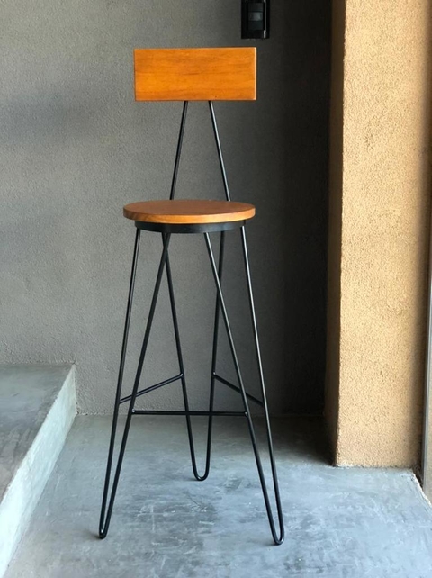 Banqueta Custom - Madera y Hierro ¡última!