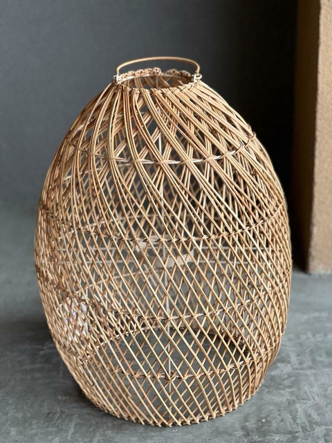 Pantalla PRAGA - Natural - 40 cm diámetro x 50 cm largo