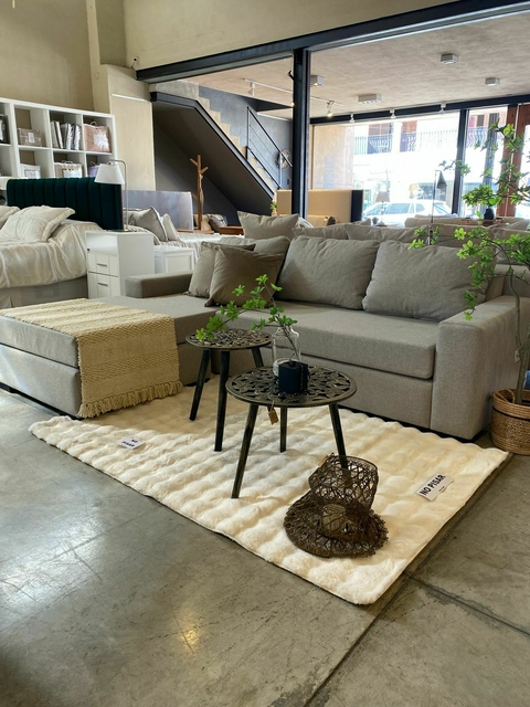 Sofá Valentino - Rinconero 240x180x90 m - Lino Brooks Gris Perla Grupo 2 - comprar online