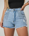 Short jeans strass