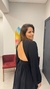 vestido com abertura nas costas PRETO - comprar online