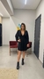 vestido com abertura nas costas PRETO na internet