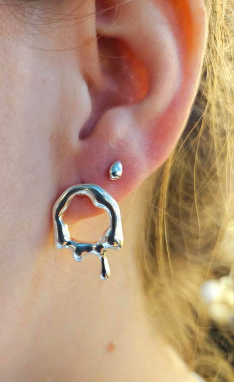 Brincos yguá em prata 925