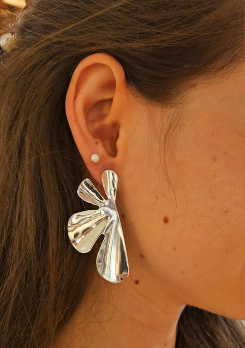 Fleur en Deux em prata 925