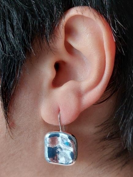 Brincos Organique em prata 925