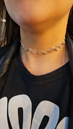 Choker em fios de prata 925 - comprar online