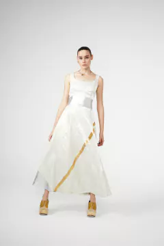 Vestido Brocato y Geometrías - tienda online