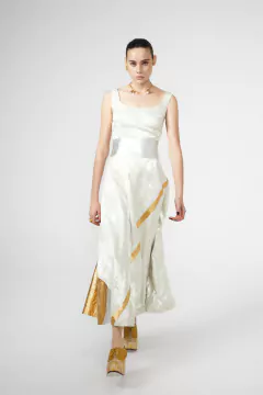 Vestido Brocato y Geometrías - tienda online