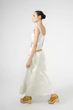 Vestido Brocato y Geometrías - HahnMade