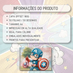 Livro de Colorir Super Heróis - Papel Miau