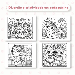 Livro de Colorir Unicórnio - comprar online