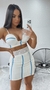 Conjunto Anabela cropped com saia - Branco na internet