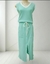 conjunto feminino regata cropped com saia midi com fenda - Paty - loja online